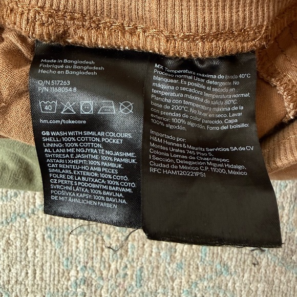 H&M Kids Olive and Chestnut Joggers Bundle - Picture 4 of 4